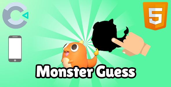 Monster Guess - Educational HTML5 Browser Game - Kids Memory Game