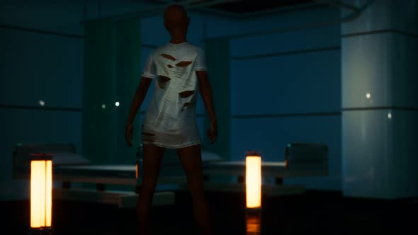 Lost Woman Patient in Hospital alt