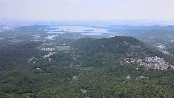 Village in Hangzhou, Aerial Zhejiang