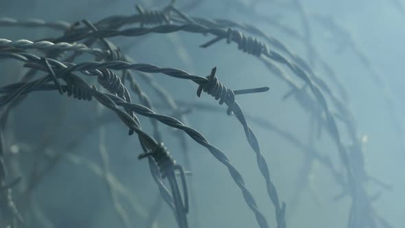 Barbed Wire In Clouds Of Smoke alt