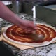 Cheese pizza with sauce being made - VideoHive Item for Sale