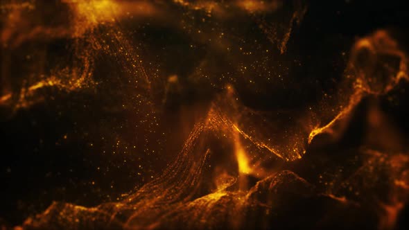 Fire Glow Particle Background