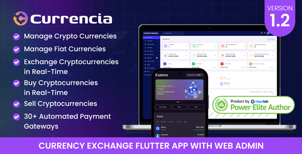Currencia - Currency Exchange Flutter App With Web Admin