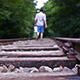 Man Walking On Railroad 3 - VideoHive Item for Sale