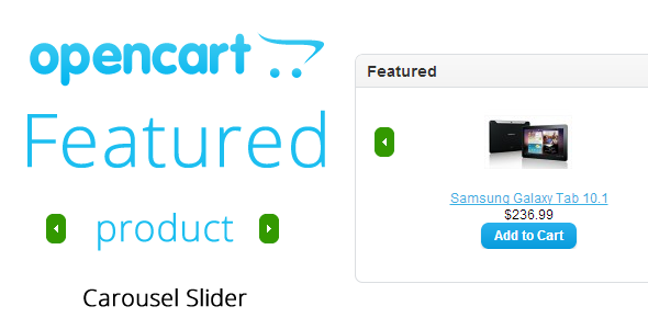 Opencart : Featured Products Slider Carousel