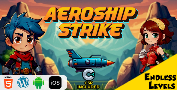 Aeroship Strike HTML 5 Construct 3 Game