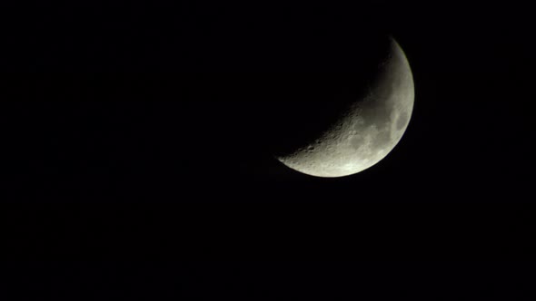 Moon in the Night Sky New Moon