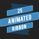 25 Animated Ribbons - VideoHive Item for Sale