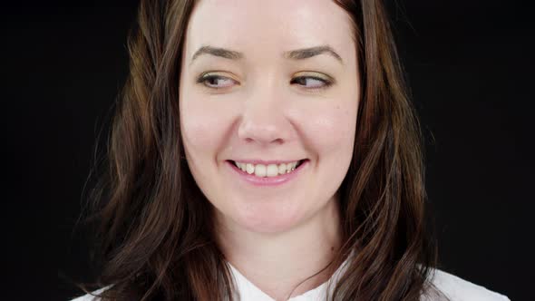 Close up of a young woman smiling