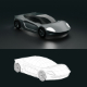Super Car 3D Model - 3DOcean Item for Sale