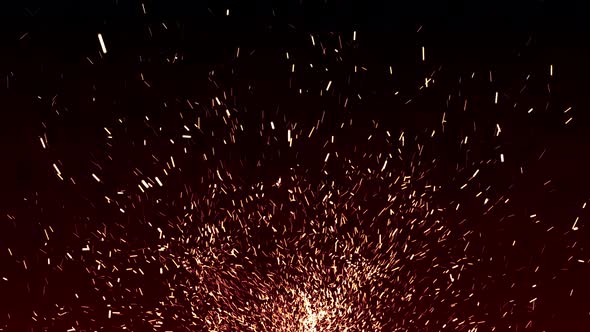 Abstract Fire Particles Background