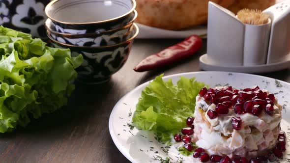 Nice Vegetarian Food  Pomegranate Salad