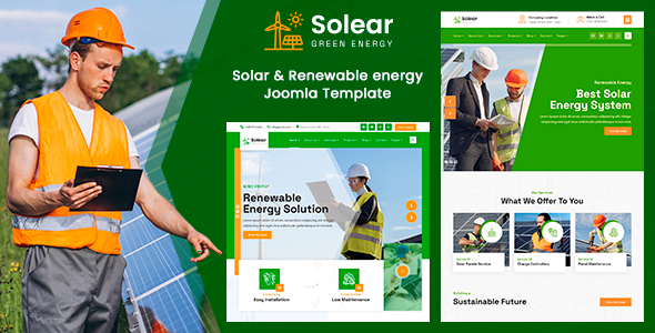 Solear - Solar & Renewable Energy Joomla Template