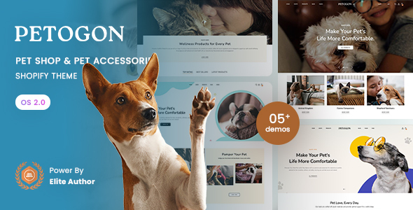 Petogon - Pets Shop & Pet Accessories Shopify 2.0 Theme