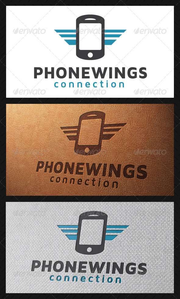 Wings Mobile Logo Template