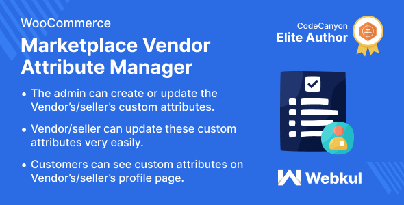 Marketplace Vendor Attribute Manager for WooCommerce