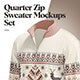Quarter Zip Sweater Mockups Set - GraphicRiver Item for Sale