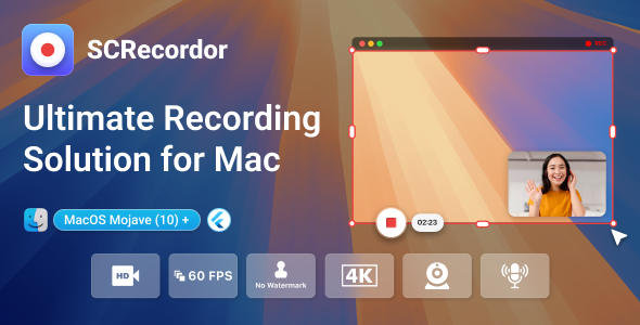 Screen Recorder - Mac Screen Recorder- Voice Recorder | Flutter - Swift