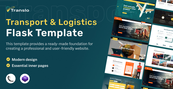 Translo - Transport and Logistics Flask Template