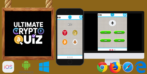 Ultimate Crypto Quiz - HTML5 Game (Phaser 3)