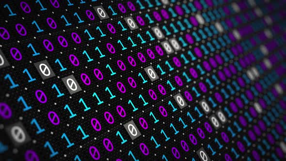 Technology Digital Binary Code