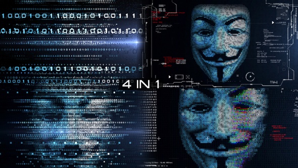 Anonymous Binary Hacker Mask alt