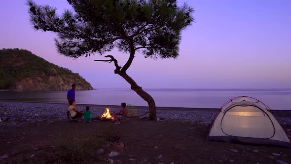 Tourist Camp on the Mediterranean