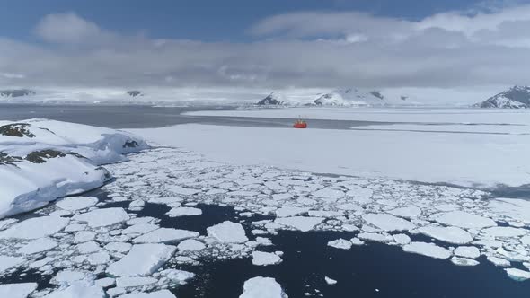 Antarctica Ocean Expedition Icebreaker Boat Aerial