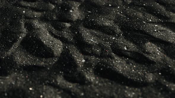 Black Sand Waves As Background