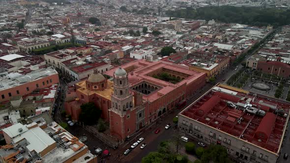 Aerial view of Quereatro Cathedral