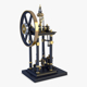 Classic Beam Steam Engine with Flywheel M1 - 3DOcean Item for Sale