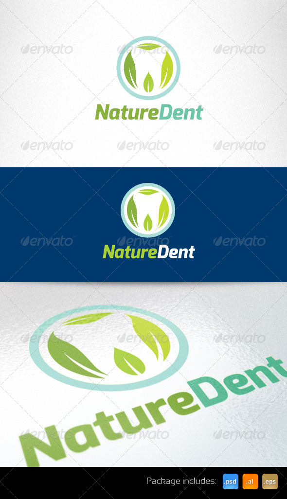 Nature Dent Care Logo Template