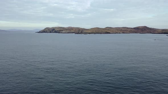 Aerial View of the Coastline at Dawros in County Donegal  Ireland