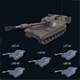 Asset - Army - M109 Howitzer Model Realistic Low-poly 3D model - 3DOcean Item for Sale