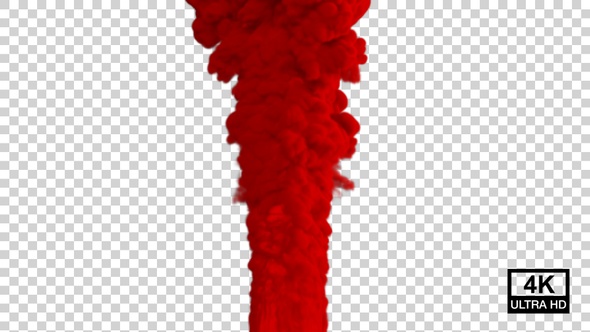 Red Color Smoke Thrower 4K alt
