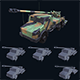Asset - Army - CAESAR SP Howitzer 3D Model Realistic VR / AR / low-poly - 3DOcean Item for Sale
