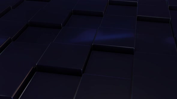 Abstract Black Cubes Background