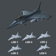 Asset - Army - F16A Fighting Falcon - 3D MODEL Low-poly VR / AR - 3DOcean Item for Sale