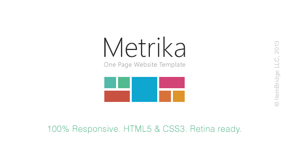Metrika - responsywny szablon OnePage