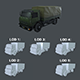 Asset - Army - Kamaz - 3D MODEL Low-poly VR / AR - 3DOcean Item for Sale