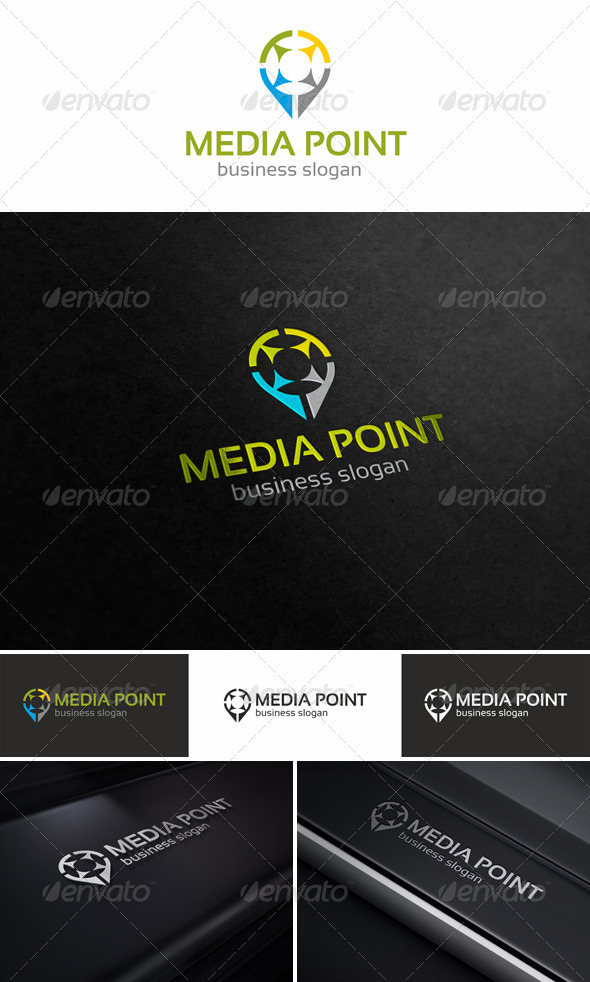 Media Point Logo Template