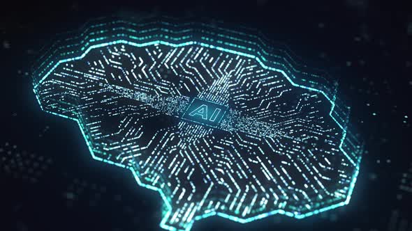 AI microprocessor transfer digital data through brain circuit computer