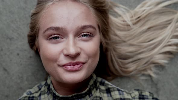 Beautiful Woman Laughing To Camera