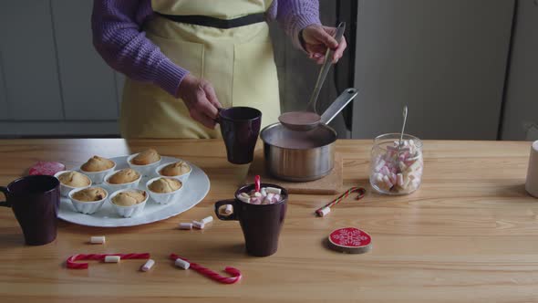 Making Sweet Winter Snack at Home