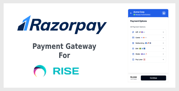 Razorpay Payment Gateway for RISE CRM