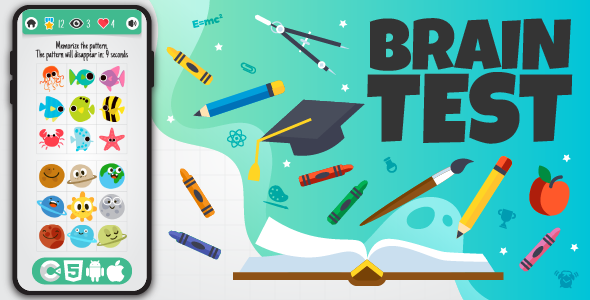 Brain Test - Master Match HTML5 Game, Construct 3