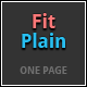 FitPlain- one page Creative portfolio Template - ThemeForest Item for Sale