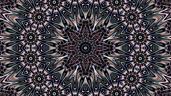 Bright abstract light governing full color, kaleidoscope