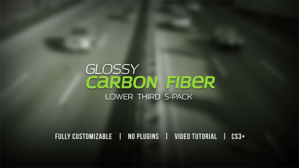Glossy Carbon Fiber Lower Thirds alt