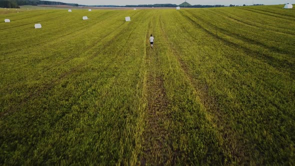 The Boy Runs Across the Field 